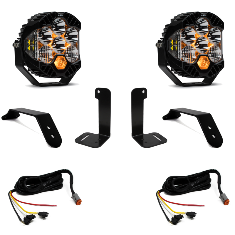 Jeep JT Light Kit - Auxiliary - Baja Designs - Dual LP6 - `18-`27